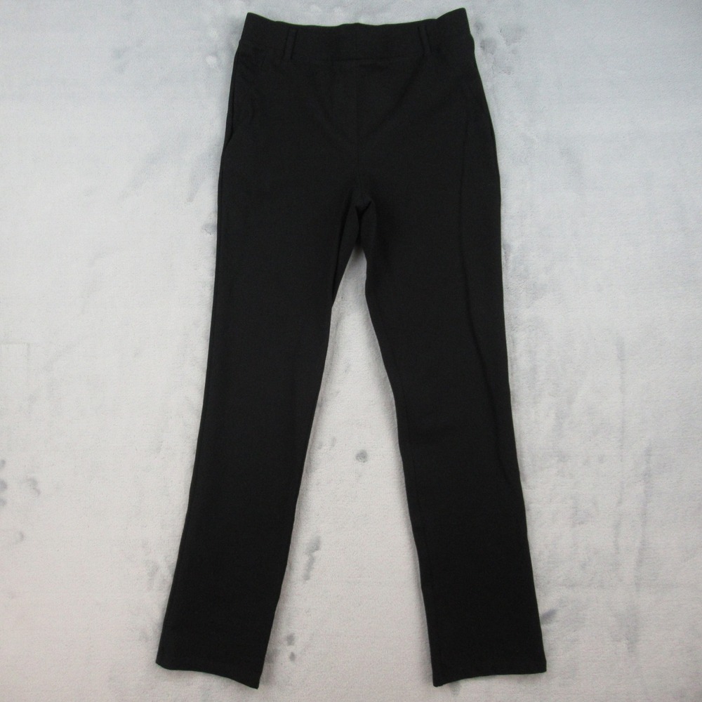 Quince Ultra-Stretch Ponte Straight Leg Pants Womens Small Black W-PNT-22